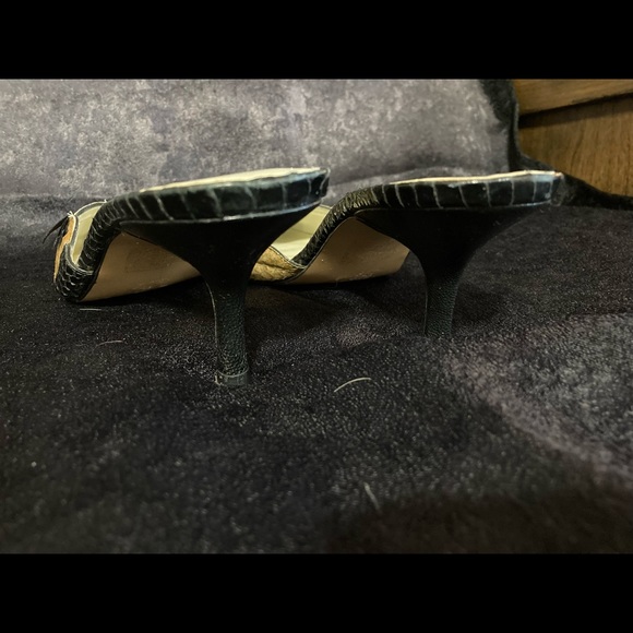 Moda Spana black/brown snakeskin pumps size 6.5 - Picture 4 of 5